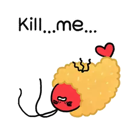 Kill Me Eat Me Sticker - Kill Me Eat Me Prawn Stickers