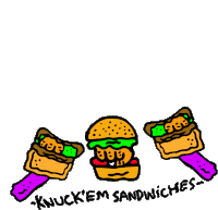 Fight Knuckle Sandwich Sticker - Fight Knuckle Sandwich Knuckles Stickers