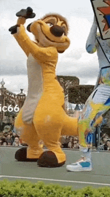 Timon Mascot Costume GIF