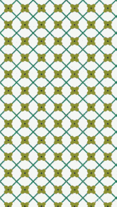 a blurry picture of a person 's face is surrounded by a geometric pattern
