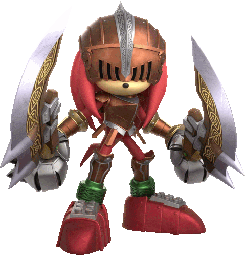 Sir Gawain Knuckles Sticker - Sir Gawain Knuckles Sonic And The Black Knight Stickers