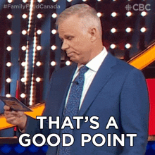That'S A Good Point Gerry Dee GIF - That'S A Good Point Gerry Dee Family Feud Canada GIFs