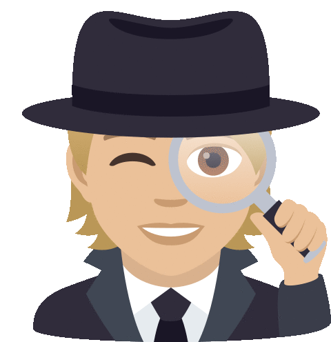 Detective Joypixels Sticker - Detective Joypixels Investigator Stickers