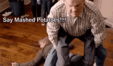 Mashed Potatoes All The Fixins GIF - Mashed Potatoes All The Fixins Thanksgiving Jokes GIFs