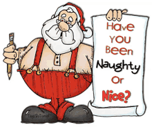 Naughty Or Nice GIF - Merry Christmas Santa Claus Naughty Or Nice GIFs