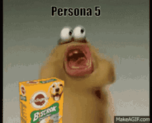 Persona5 Funny Chewing Creature GIF - Persona5 Funny Chewing Creature Gaming GIFs