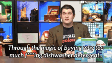 Technology Connections Dishwasher Detergent GIF - Technology Connections Dishwasher Detergent The Magic Of Buying GIFs