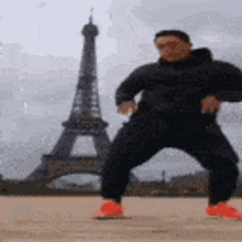 Momo Bailando GIF - Momo Bailando Torre Eiffel GIFs