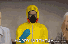 Happy Birthday Confetti GIF - Happy Birthday Confetti Hazmat Suit GIFs