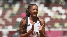 Clapping Nafissatou Thiam GIF - Clapping Nafissatou Thiam Nbc Olympics GIFs