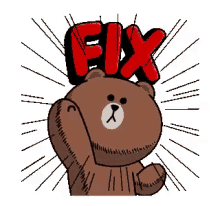 Brown And Cony Fix GIF - Brown And Cony Fix Fixed GIFs