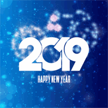 Happy New Year Fire Works GIF - Happy New Year Fire Works 2019 GIFs