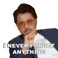 I Never Forget Anything Anupam Mittal Sticker