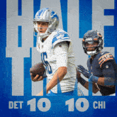 a poster for a football game between the detroit lions and thechicago bears