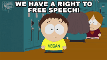 We Have A Right To Free Speech Vegan Boy GIF - We Have A Right To Free Speech Vegan Boy South Park GIFs