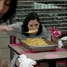 Stress Eating GIF - Mac And Cheese Orange Is The New Black Food GIFs