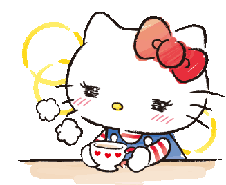 Hello Kitty Tea Sticker - Hello Kitty Tea Kawaii Stickers
