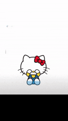 a picture of hello kitty with the words khong nhan tin cho em