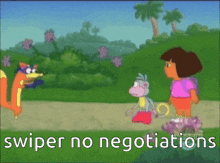 Dora No Negotiations GIF - Dora No Negotiations Swiper GIFs
