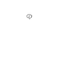 a black and white drawing of a hand giving a thumbs down sign .