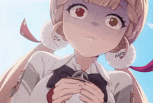 a girl with the name alice on her ears