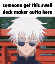 Castle Make And Play Jujutsu Kaisen GIF - Castle Make And Play Jujutsu Kaisen Someone Get This Swell Deck Maker Outta Here GIFs