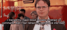 Blood Vessel  GIF - The Office Funny Dwight Schrute GIFs