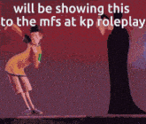 a pixelated image of shrek and a witch with the words will be showing this to the mfs at kp roleplay