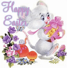 Happy Easter Easter Bunny GIF - Happy Easter Easter Bunny Easter Basket GIFs
