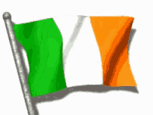 irish flag waving flag irish