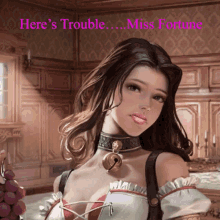 Kingschoice Miss Fortune GIF - Kingschoice Miss Fortune Heres Trouble GIFs