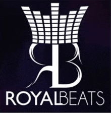 a logo for royalbeats shows a crown and equalizer bars