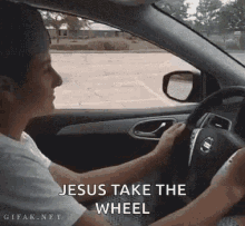 Jesus Take The Wheel Jesus Drive GIF