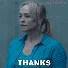 Thanks Marie Winter GIF - Thanks Marie Winter Wentworth GIFs