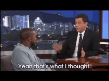 jimmy kimmel live late night kanye west interview thats what ithought
