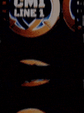a cn line logo is displayed on a black screen