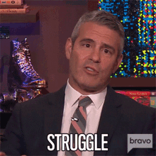 Struggle Andy Cohen GIF - Struggle Andy Cohen Watch What Happens Live GIFs