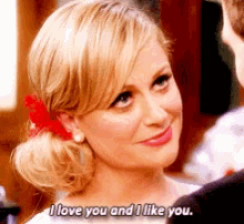 I Love You I Like You GIF - I Love You I Like You Parks And Rec GIFs