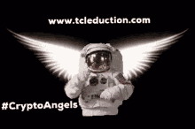 crypto angels tcl education heart wings astronaut