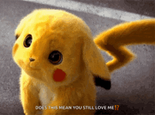 detective pikachu anime pokemon cute you still love me