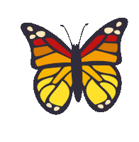 Butterfly Joypixels Sticker - Butterfly Joypixels Flying Stickers