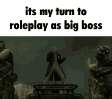 Intruder Its My Turn To Roleplay As Big Boss GIF - Intruder Its My Turn To Roleplay As Big Boss Liquid Ocelot GIFs