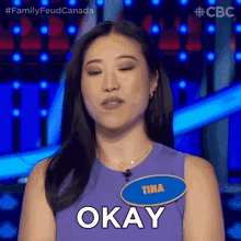 Okay Tina GIF - Okay Tina Family Feud Canada GIFs