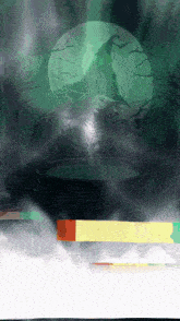 a witch is pouring something into a cauldron in a dark forest
