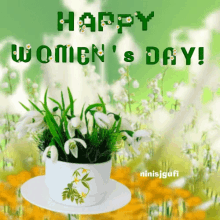 Happy Womens Day March8 GIF - Happy Womens Day March8 Spring GIFs