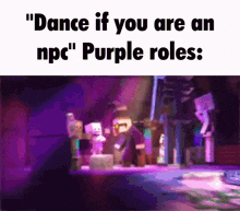 Purple Role Npc GIF - Purple Role Npc Dance GIFs