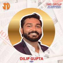 a man with the name dilip gupta on the bottom