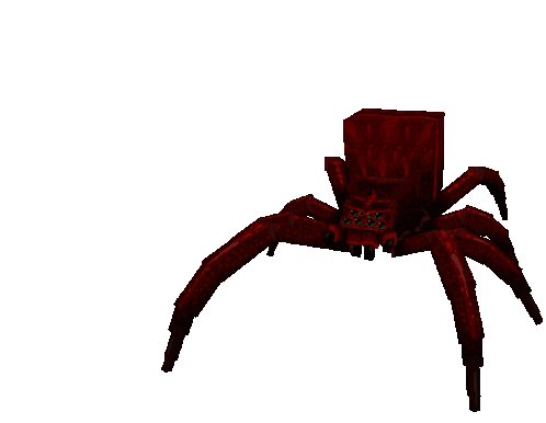 Mcmodels Scary Spider Sticker - Mcmodels Scary Spider Minecraft Stickers