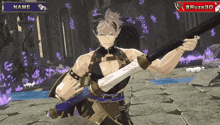 a video game character is holding a sword and has the name ruze3d on the top right