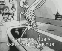 skeleton silly symphony the skeleton dance 1929 rub a dub